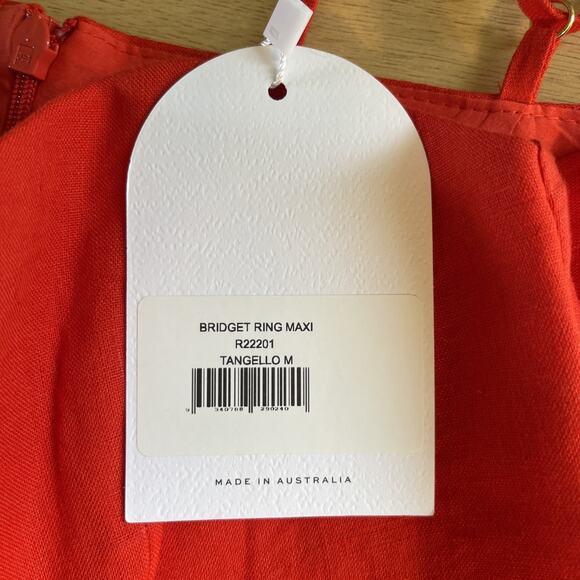 NWT Rumer The Label x Revolve Bridget Ring Maxi Dress Womens Size Medium Red - Picture 4 of 9